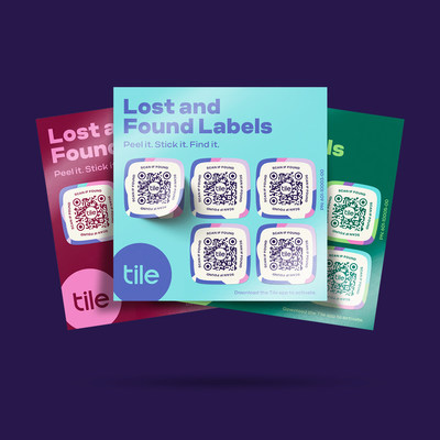 Lost and Found Labels combine an adhesive QR code Label with the free